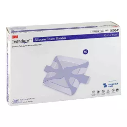 TEGADERM Silicone Foam Border FK 10x10 cm, 10 St