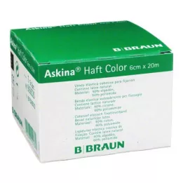 ASKINA Haftbinde Color 6 cmx20 m grün, 1 St