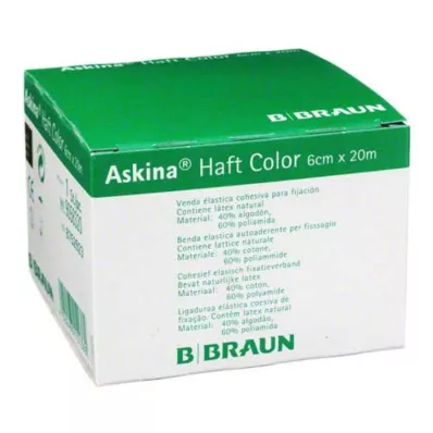 ASKINA Haftbinde Color 6 cmx20 m grün, 1 St