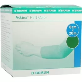 ASKINA Haftbinde Color 8 cmx20 m grün, 1 St