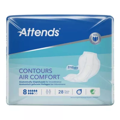 ATTENDS Contours Air Comfort 8 Vorlagen, 28 St