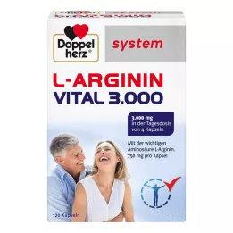 DOPPELHERZ L-Arginin Vital 3.000 system Kapseln, 120 St