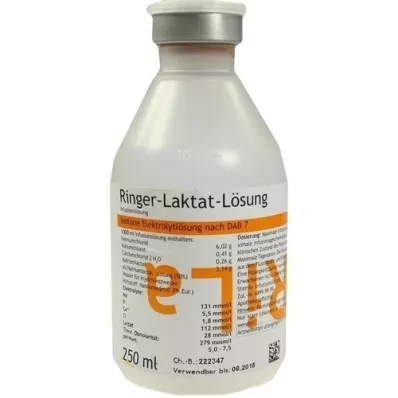 RINGER LAKTAT Lösung Plastik, 250 ml