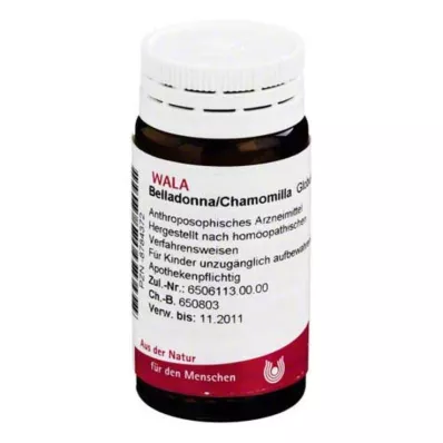 BELLADONNA CHAMOMILLA Globuli, 20 g