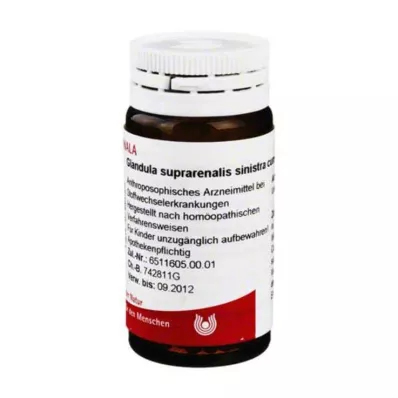 GLANDULA SUPRARENALES sinistra cum Cupro Globuli, 20 g