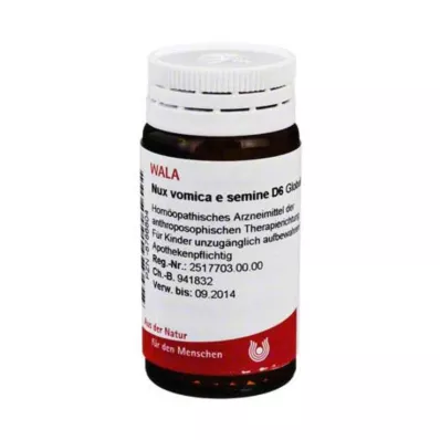 Nux vomica e semine D 6 Globuli, 20 g Nux vomica e semine D 6 Globuli, 20 g