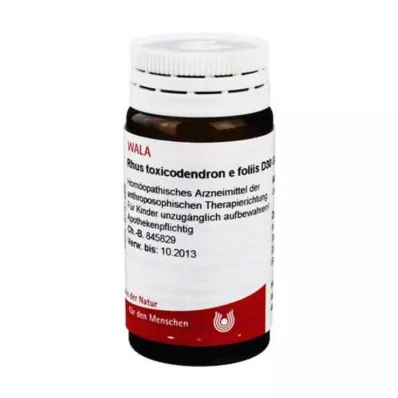 RHUS TOXICODENDRON E foliis D 30 Globuli, 20 g