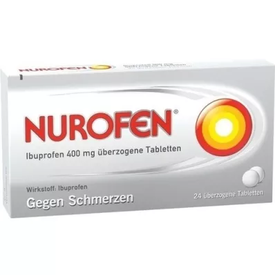 NUROFEN Ibuprofen 400 mg überzogene Tabletten, 24 St