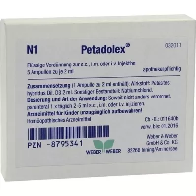 PETADOLEX Ampullen, 5X2 ml