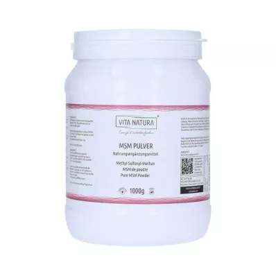 MSM PULVER Methylsulfonylmethan Pulver, 1000 g