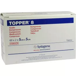 TOPPER 8 Kompr.5x5 cm steril, 60X2 St