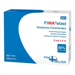 FIXIERBINDE elastisch 6 cmx4 m lose, 1X20 St