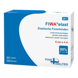 FIXIERBINDE elastisch 8 cmx4 m lose, 1X20 St