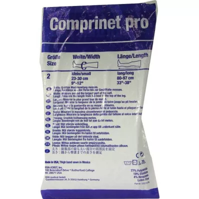 COMPRINET pro Strumpf oberschenk.lang Gr.2 weiß, 2 St