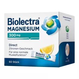 BIOLECTRA Magnesium 300 mg Direct Zitrone Sticks, 60 St