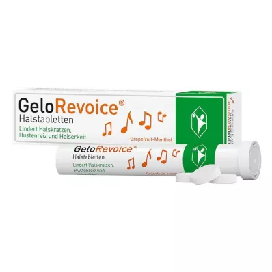 GeloRevoice Halstabletten Grapefruit-Menthol bei Heiserkeit &amp; Stimmverlust, 20 St