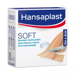 HANSAPLAST Soft Pflaster 4 cmx5 m Rolle, 1 St