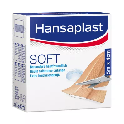 HANSAPLAST Soft Pflaster 4 cmx5 m Rolle, 1 St HANSAPLAST Soft Pflaster 4 cmx5 m Rolle, 1 St