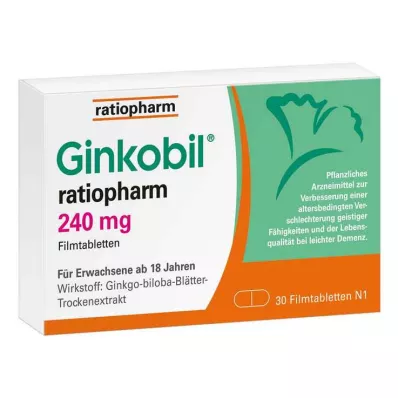 GINKOBIL-ratiopharm 240 mg Filmtabletten, 30 St