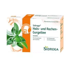 SIDROGA Hals- und Rachen-Gurgeltee Filterbeutel, 20X2.5 g