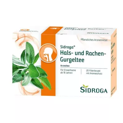 SIDROGA Hals- und Rachen-Gurgeltee Filterbeutel, 20X2.5 g