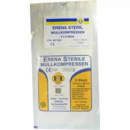 ERENA Mullkompr.10x20 cm steril 8fach, 5X2 St