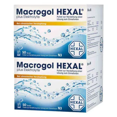 MACROGOL HEXAL plus Elektrolyte Plv.z.H.e.L.z.E., 100 St MACROGOL HEXAL plus Elektrolyte Plv.z.H.e.L.z.E., 100 St