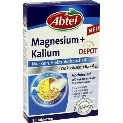 ABTEI Magnesium+Kalium Depot Tabletten, 30 St