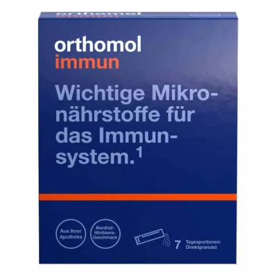 Orthomol Immun Direktgranulat Menthol-Himbeere, 7 St Orthomol Immun Direktgranulat Menthol-Himbeere, 7 St