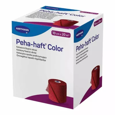 Peha Haft Color Fixierbinde latexf.10 cm x 20 m rot, 1 St