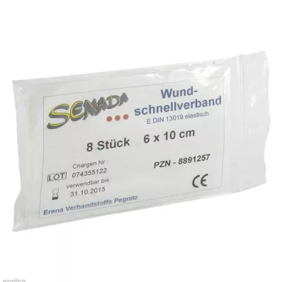 SENADA Wundschnellverband 6x10 cm, 8 St