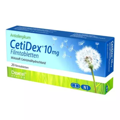 CETIDEX 10 mg Filmtabletten, 20 St CETIDEX 10 mg Filmtabletten, 20 St