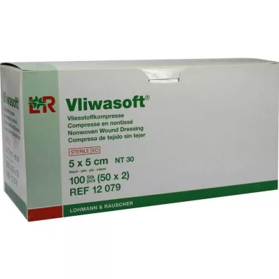 Vliwasoft Vlieskompressen 5x5cm 6-lagig steril, 50X2 St