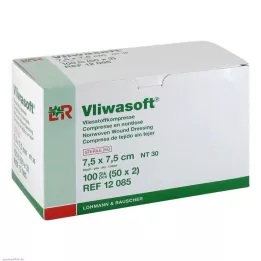 VLIWASOFT Vlieskompressen 7,5x7,5 cm steril 6l., 50X2 St