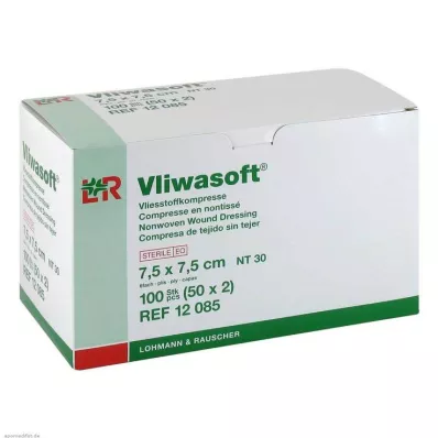 Vliwasoft Vlieskompressen 7,5x7,5cm 6-lagig steril, 50X2 St