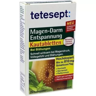 TETESEPT Magen-Darm Entspannung Kautabletten, 20 St
