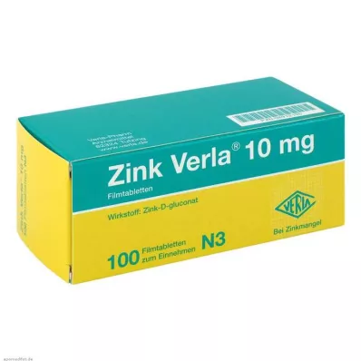 ZINK VERLA 10 mg Filmtabletten, 100 St ZINK VERLA 10 mg Filmtabletten, 100 St