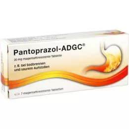 PANTOPRAZOL ADGC 20 mg magensaftres.Tabletten, 7 St