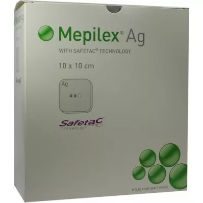 MEPILEX Ag Schaumverband 10x10 cm steril, 10 St