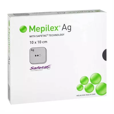 MEPILEX Ag Schaumverband 10x10 cm steril, 10 St