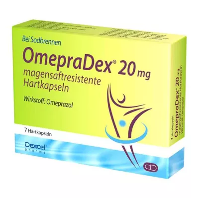 OMEPRADEX 20 mg magensaftresistente Hartkapseln, 7 St