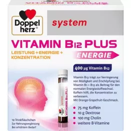 DOPPELHERZ Vitamin B12 Plus system Trinkampullen, 10X25 ml