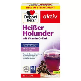 DOPPELHERZ heißer Holunder m.Vit.C+Zink Granulat, 10 St