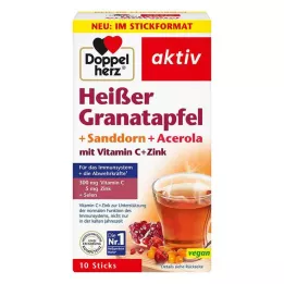 DOPPELHERZ heißer Granatapfel+Sanddorn+Acerola, 10 St