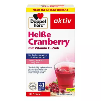 Doppelherz Heiße Cranberry mit Vitamin C+Zink Granulat, 10 St