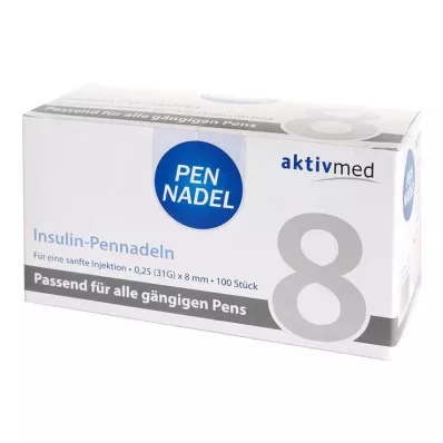 Pennadel Universal 8 Kanülen 0,26x8 mm, 100 St