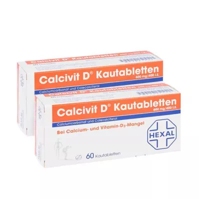 Calcivit D Kautabletten 600mg/400 internationale Einheiten (120 stk)