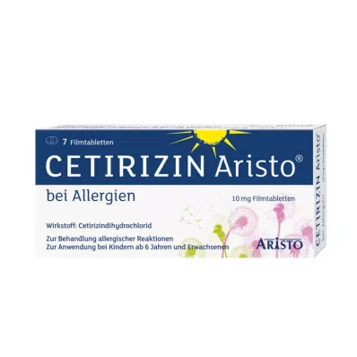 Cetirizin Aristo bei Allergien 10 mg Filmtabletten, 7 St Cetirizin Aristo bei Allergien 10 mg Filmtabletten, 7 St
