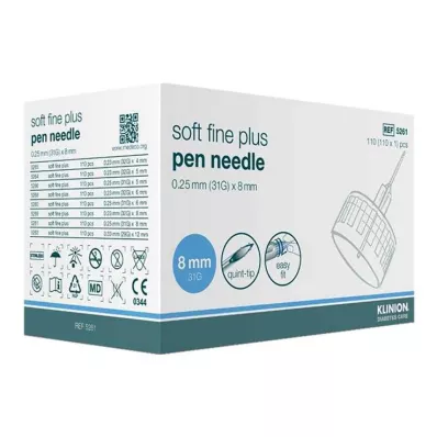 KLINION Soft fine plus Pen-Nadeln 0,25x8 mm 31 G, 110 St KLINION Soft fine plus Pen-Nadeln 0,25x8 mm 31 G, 110 St