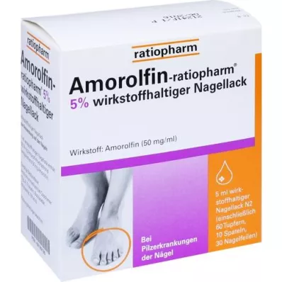 AMOROLFIN-ratiopharm 5% wirkstoffhalt.Nagellack, 5 ml